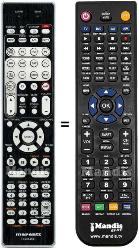 Marantz remote controls